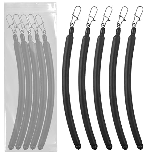 Dragging Weights for Catfishing Tolling Drifting No Snag Sinkers Slip Stick Drag Weights Bottom Search Snagless Catfish Sinker Fishing Weights Catfishing Tackle Gear (Black-5pcs / 3OZ)