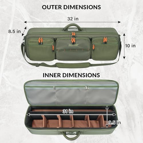Fly Fishing Rod Travel Case (Travel Rod Case Only)