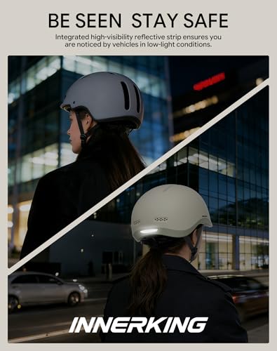 Adjustable Adult Bike Helmet and Sunglasses Set for Women and Men (Matte Milky White / Large)