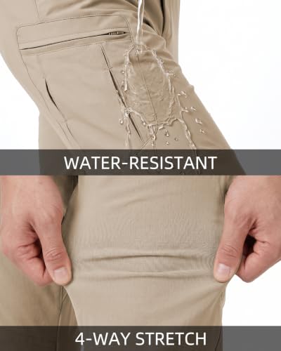 Men's Tactical Pants Ripstop Cargo Hiking Work Pants Kahai M Khaki (Medium / Khaki)