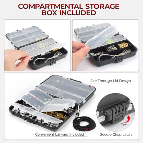 by KastKing Fishing Tackle Kit (182pcs Terminal Tackle Kit)