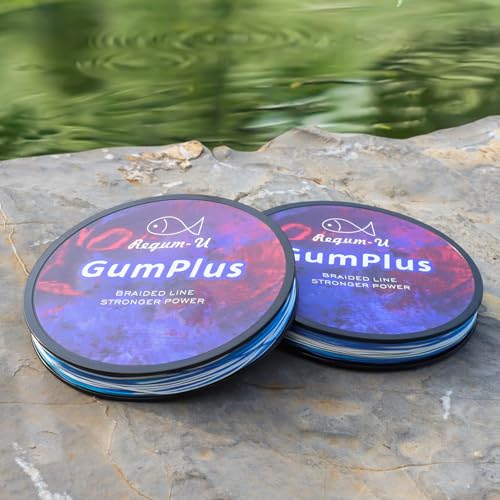 Gummax 8 Strand Braided Fishing Line (Camo Blue / 150 Yards / 80 LB)