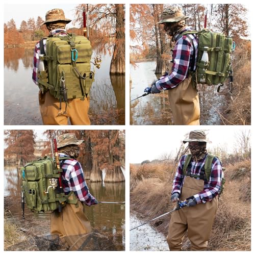 Large Fishing Tackle Backpack 45l