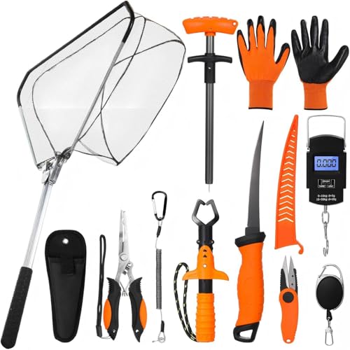 10 Pcs Fishing Tool Kit (Orange)