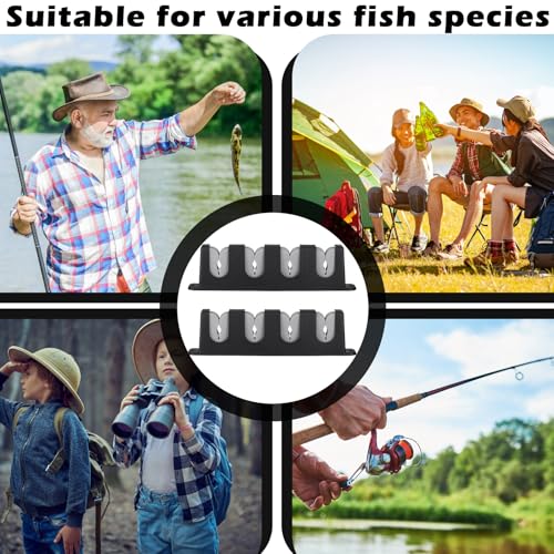 4 Pcs Rod Holders Fishing Boat Pole Holder (Gray / 9.7 Inch)
