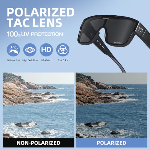 Polarized Fit Over Glasses Sunglasses for Men Women UV Protection