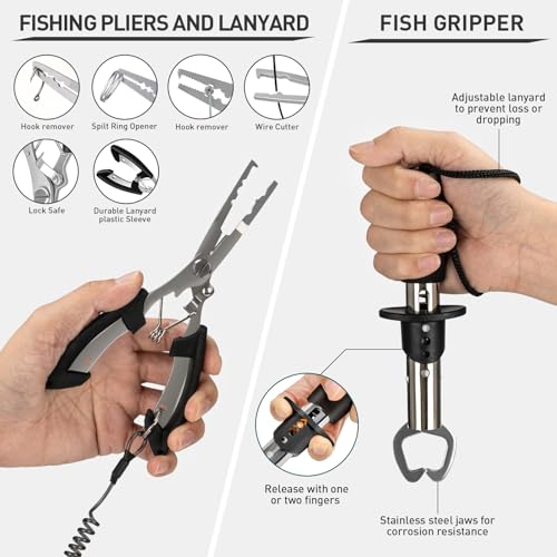 Fishing Kit Backpack Fishing Tool and Tackle Box with Tackle (Camo-462pcs)