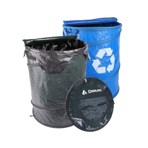 Pop Up Collapsible Trash & Recycling Cans