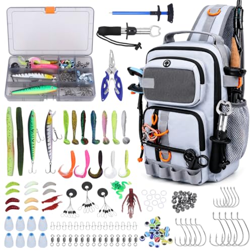 Fishing Backpack with Tackle Boxes