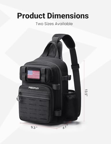 Fishing Backpack Tackle Bag (Single Shoulder - Black / Standard)