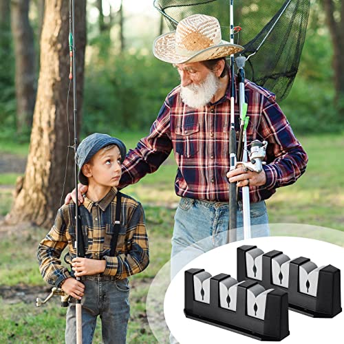 4 Pcs Rod Holders Fishing Boat Pole Holder (Black Gray / 7.8 Inch)