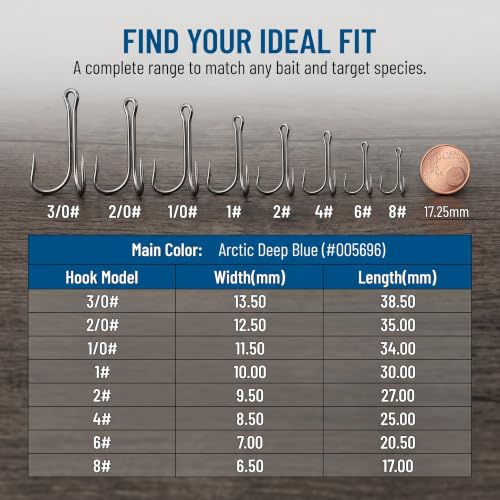 Pack of 30 Fishing Double Frog Hooks (2/0#-30 Pcs)