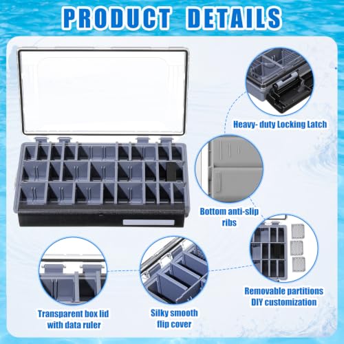 6 Pack Fishing Tackle Boxes Waterproof