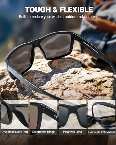 Floating Sunglasses for Men Women (P1 Black Floating Frame/Gray Lens)