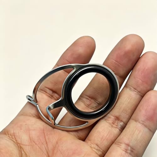 Fishing Rod Guide Replacement Kit 8‑Size for Fishing Rod Repair (Gunmetal Casting guides kit)