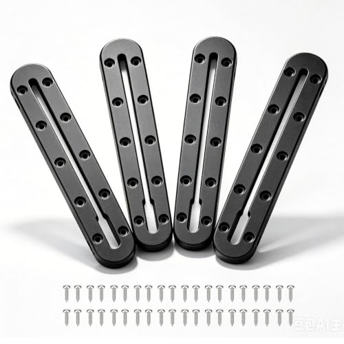 Kayak Track Low Profile Kayak Rail Mount (9 Inch，4 Pcs)