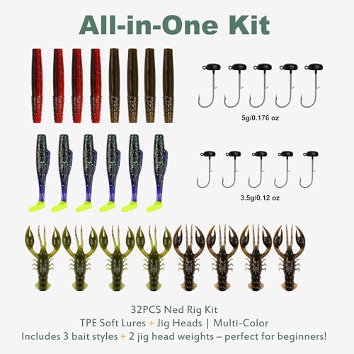 Soft Plastic Lures Kit