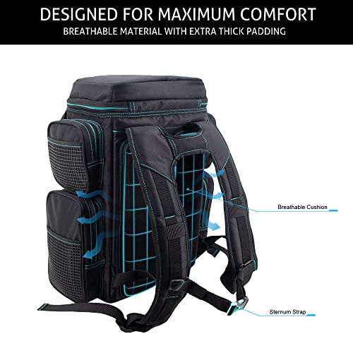 Evolution Fishing Drift Series Tackle Backpack (3600 / Seafoam)