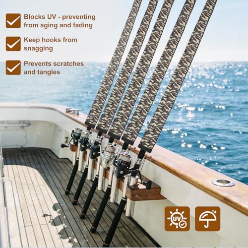 Premium Neoprene Fishing Rod Sleeves (60" / 4-Jungle Camo)