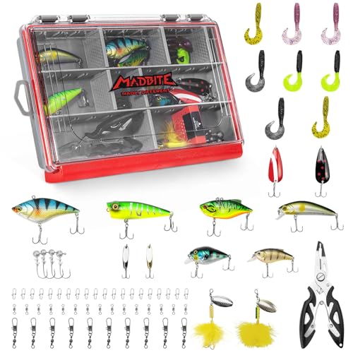 by KastKing Compact Fishing Tackle Kit for Bass Trout Panfish