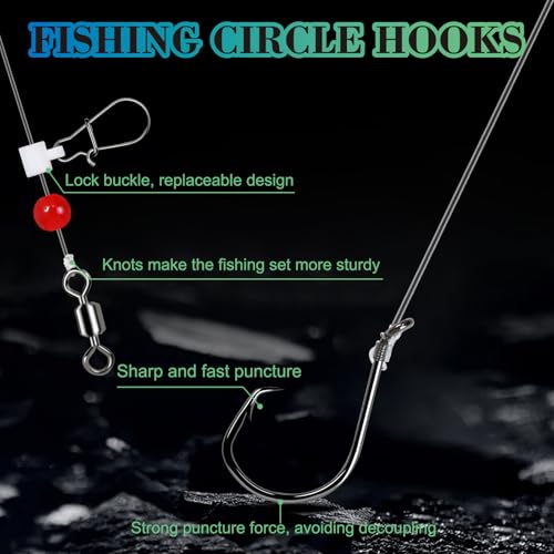 Fish Finder Rigs (6/0 Double Hook-6pcs)