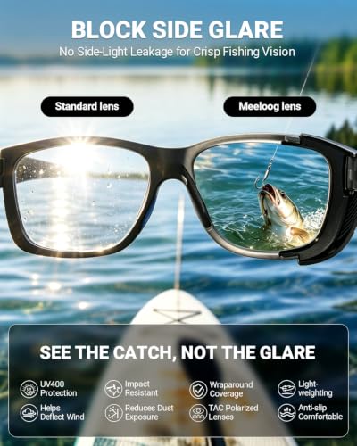 Polarized Sunglasses with Removable Side Shields