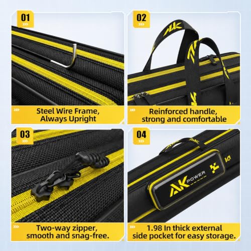 Long Fishing Pole Bag (Double Layer-Straight Wire Bag / 51 in / 130cm)