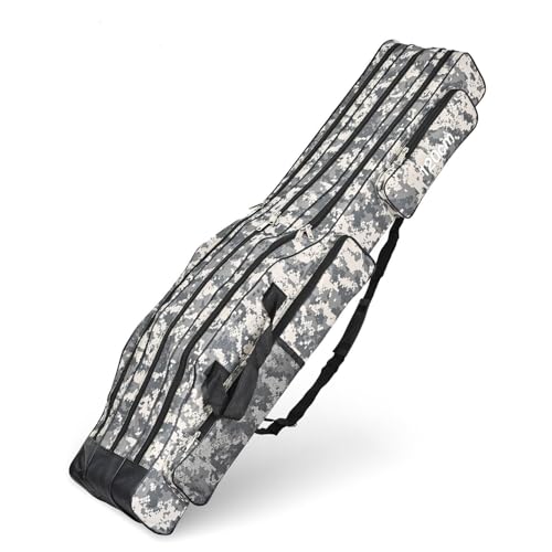 3 Layers Fishing Pole Bag (Gray / 120cm/47.2in)