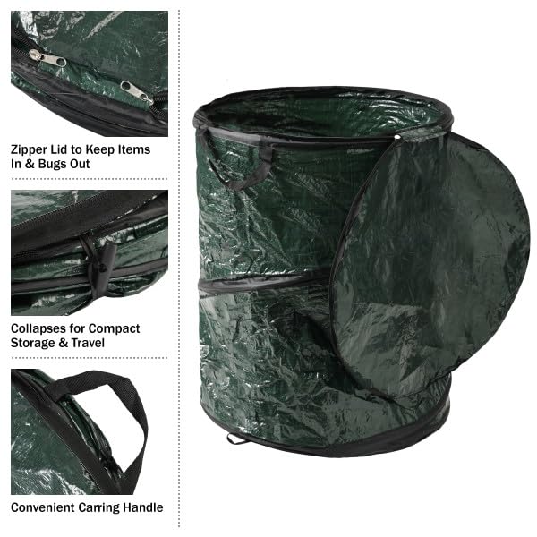 Collapsible Trash Can 2 (Green / 44-Gallon)