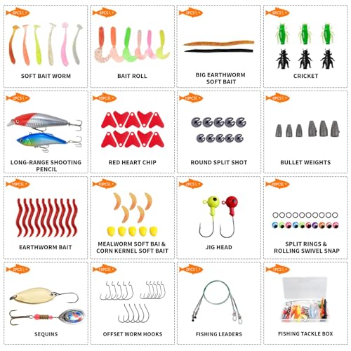Fishing Lure Kit 99pcs Tackle Box Multi (99pcs)