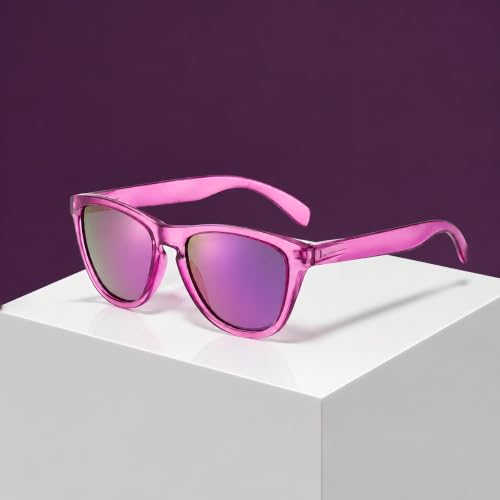 Polarized Sunglasses for Women and Men (Purple Frame / Purple Lens)