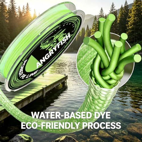 8 Strand Braided Fishing Line (Hi Vis Green / 20LB(300Yds))