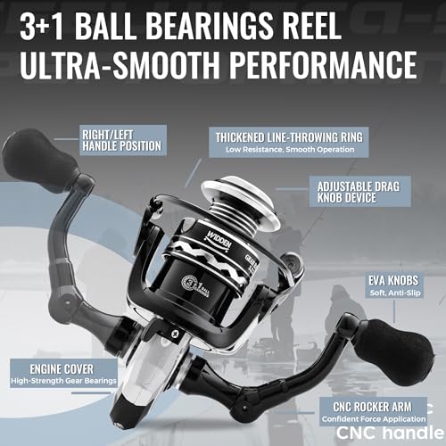 Ice Fishing Rod and Reel Combo (Silver / 27" - Medium Light)