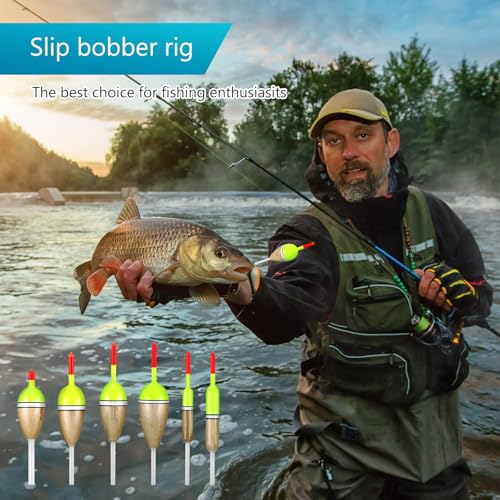 12 Pcs Fishing Float Slip Bobber Wood (Z-1,Z-21,Z-3,Z-4,Z-5,Z-6)