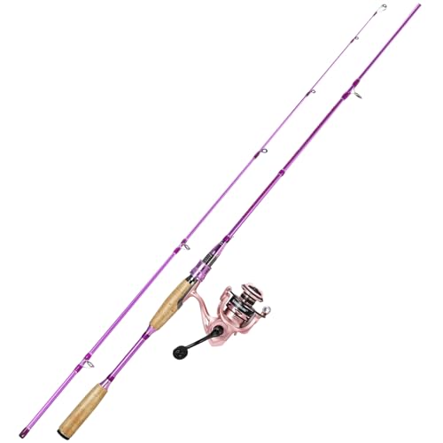 Colorful Spinning Rod and Reel Combo