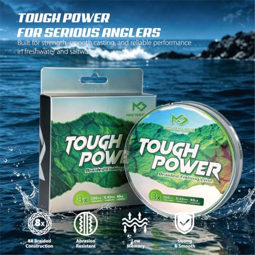 PE Braided Fishing Line (Hi-Vis Green-X8 / 6LB(150Yards))
