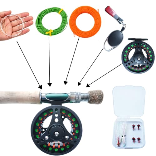 Fly Fishing Rod Combo (Dark Green / Dark Green-5)