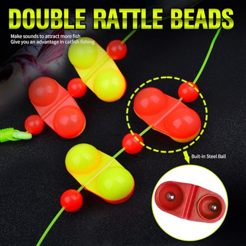 Catfish Bait Fishing Rigs Floats (E-Mixed pack of 5 pcs / 10/0 Hook)