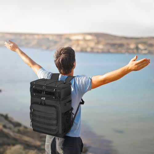 54 Can Tactical Backpack Cooler (Black)