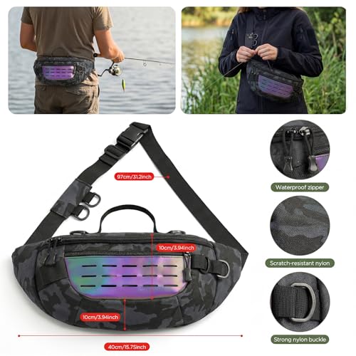 Fishing Waist Bag with Tools Kit (Black Scorpion)