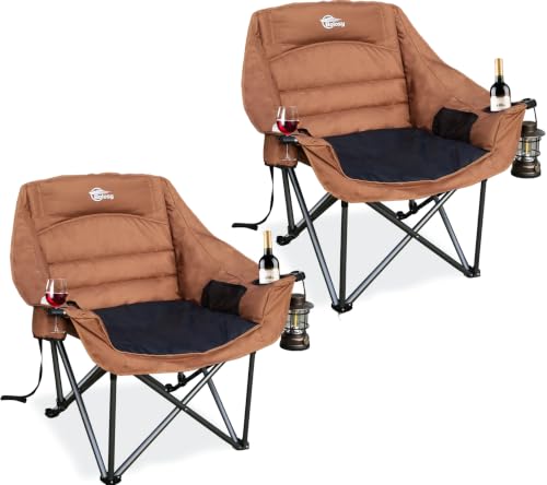 Oversized Camping Chairs for Adults Folding Lawn Chair