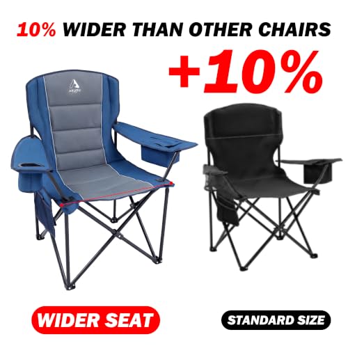 Oversized Camping Chairs for Adults (Blue-2pack)