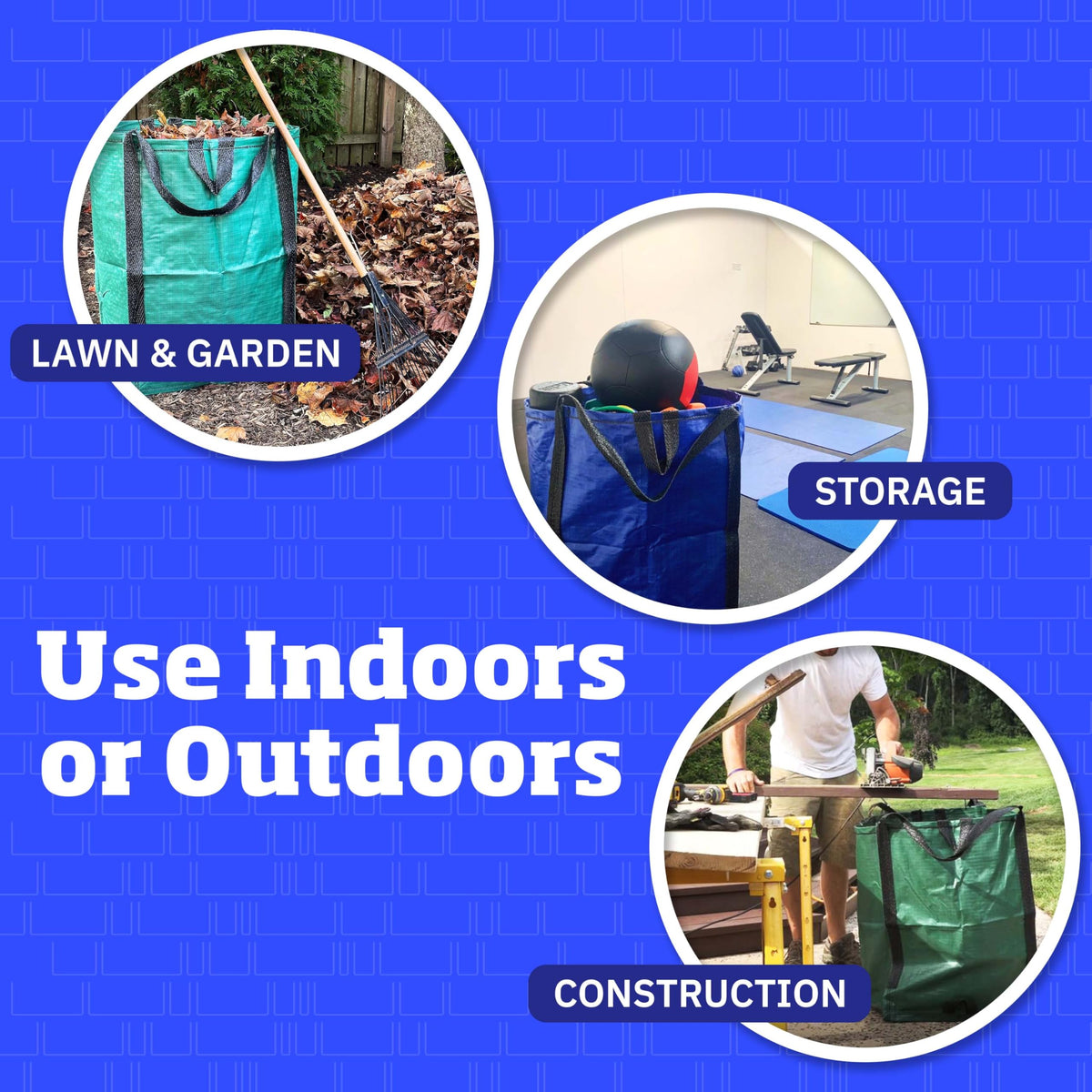 Heavy Duty Home and Yard Bags (Multicolored)