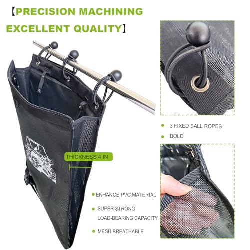 Universal ATV UTV Trash Sack Storage Bag Trash Sack Mesh Large Trash Bag Boat Trash Bag Portable Boat Trash Can Sandbar RV or Camping (Universal ATV UTV Trash Sack Storage Bag)