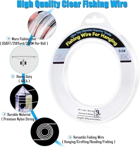 Clear Fishing Wire (0.5mm/656ft/29lb)