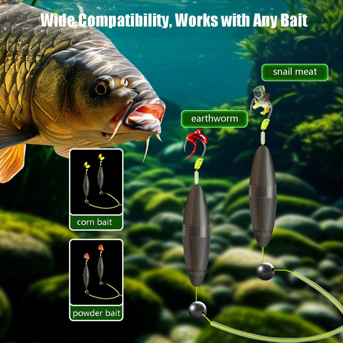 Anti Bottom Double Hooks (10# / 6pcs)