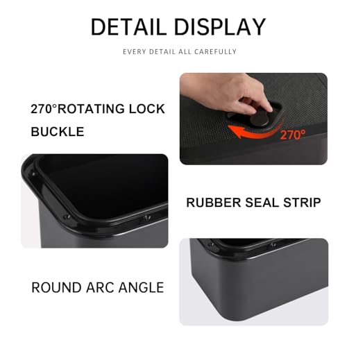 Marine Deck Storage Box with Lock (black / 270-375BOX)