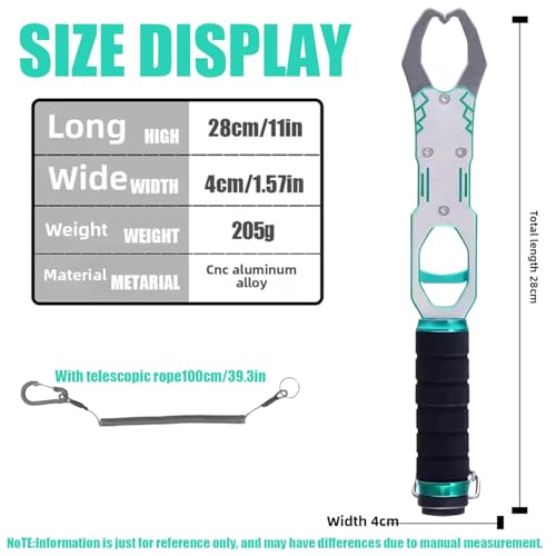 Fish Lip Gripper with 40lbs Built (silver)