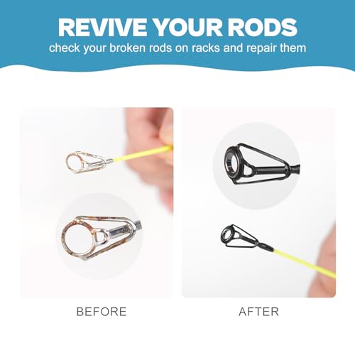 Fishing Rod Tip Repair Kit with Glue