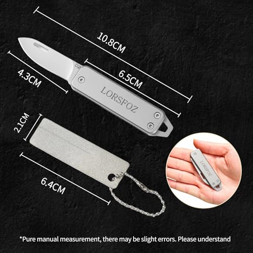 Stainless steel mini folding knife (Silvery White)
